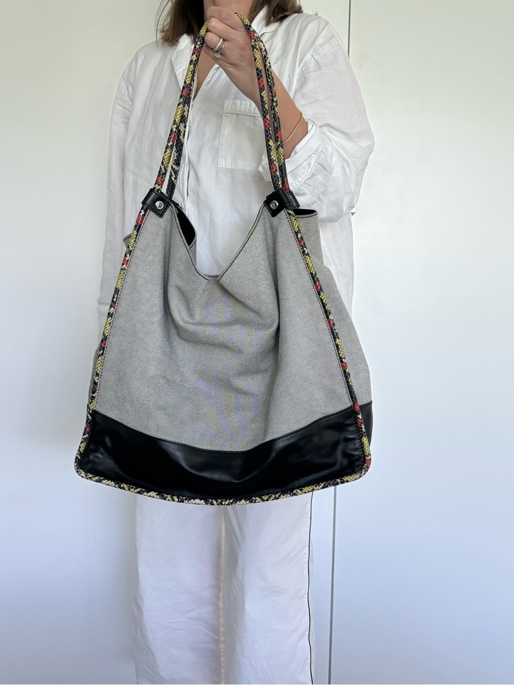 👜 Proenza Schouler Large Tote Bag / Python Trim Made in Italy